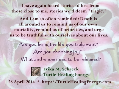 Death reflection_28Apr2014_TurtleHealingEnergyFBPost