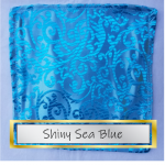 Fabric Swatch Shiny Sea Blue